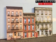 HO Scale Apartment #2 Combo Building Flat / Front 3D Background picture