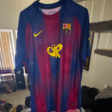 Nike FC Barcelona Rodrigo #23 Soccer Jersey Blue Red Yellow Maroon picture
