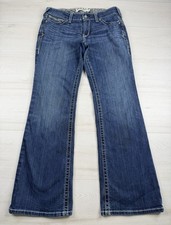 Ariat Real Bootcut Riding Jeans Whipstitch Mid Rise Stretch Denim Womens 31x30 picture