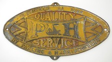 Antique P&H Service Pawling & Harnischfeger Cast Metal Advertising Sign, Plaque picture