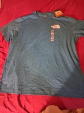 The North Face Men’s T Shirt Eco Throwback Tee Digital Steel Size Large LX TG  picture