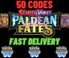 50x Paldean Fates Codes Booster Pokémon TCG LIVE - PTCGL - SENT FAST picture