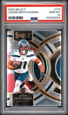 Graded 2023 Panini Select Jaxon Smith Njigba #174 Rookie RC Card PSA 10 picture
