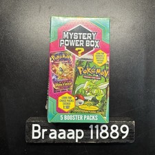 Pokemon Mystery Power Box Walmart MJHoldings 2022 Sealed 1:10 Odds 5 Packs New picture