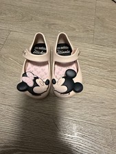 Mini Melissa Disney Mickey & Minnie pink jelly Mary Janes (size 5) picture