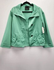 90s CARLISLE Mint Green Cropped Swing Jacket Size 2 XS – NWT / Excellent picture