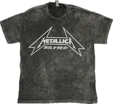 Metallica Metal Up Your A** T-Shirt Hard Rock Metal on Mineral Vintage Wash Tee picture