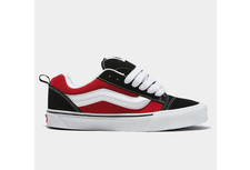 Vans Knu Skool Black Red Men's Puffy Skate Shoes VN0009QC6BT picture