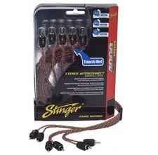 Stinger SI4617 17Ft 4000 Series 6 Channel Directional Twisted RCA Cable picture