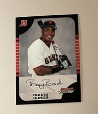 Barry Bonds San Francisco Giants - 2005 Bowman Chrome Baseball Card #100 picture