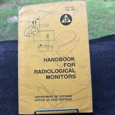 VTG 1963 Handbook for Radiological Monitors Department of Defense Diagrams 41p picture