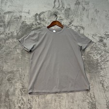Lululemon Classic Jersey Shirt Womens 4 Gray Short Sleeve Crew Neck Athletic Top picture