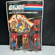 GI Joe Sgt Slaughter's Renegades Mercer Taurus Red Dog 1987 Sealed W. Damage picture