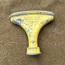 Vintage Nelson Flaring Rose Metal Fan Spray Hose Nozzle Yellow picture
