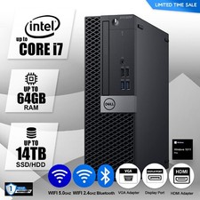 DELL Desktop Computer PC i7/i5,Up to 64GB RAM,14TB SSD/HDD,Windows 10/11, WiFi picture