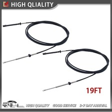 19FT Throttle Shift Remote Control Cable For 1979-1994 Johnson Evinrude Snap-In picture