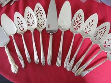 (12) Silverplate dessert Serving Pieces, Mixed Lot   19 #A picture