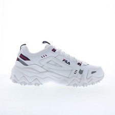 Fila Oakmont TR Trail 1JM00652-125 Mens White Leather Athletic Hiking Shoes 12 picture