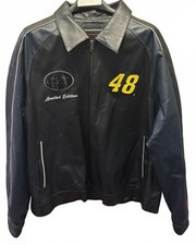 Rare Jimmie Johnson Signed 2005 Lowe’s NASCAR Leather Jacket 2XL #3/250 picture