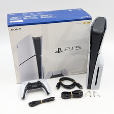 Sony PlayStation 5 Slim Blu-Ray Edition 1TB w/ Controller (CFI-2115) White picture
