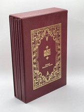 Vintage 1962 Holy Bible Revised Standard Version RSV 6v Box Set Self Pronouncing picture