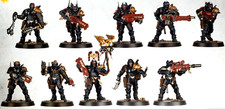 10 Adeptus Arbites Exaction Kill Team, NO Cyber-Mastiff Warhammer 40K Police picture