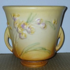 Roseville Ixia 640-5 Flower Pot, Vintage Art Deco Pottery, MCM No Damage, Marked picture