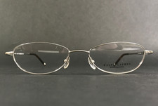Vintage Ralph Lauren Petite Eyeglasses Frames RL1394 JF1 Silver Oval 49-16-130 picture