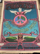 Vintage Grateful Dead Hawaiian Aoxomoxoa Tapestry Canvas Banner Rick Griffin 70s picture
