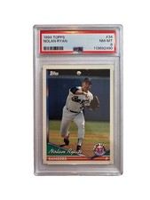 Nolan Ryan Texas Rangers HOF 1994 Topps - #34 PSA 8 picture