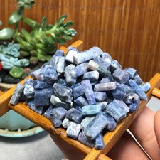120Pcs Natural Blue Corundum Ruby Crystal Rough original Mineral Specimens A8000 picture
