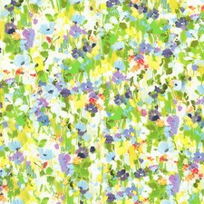 KAUFMAN - Painterly Petals-Valley by Studio RK - Electric Floral - Sprig ,1/4 picture