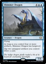 SHIMMER DRAGON mtg NM-M Commander March of The Machine 1 Rare picture