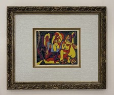 Pablo Picasso Lithograph Hand Signed, Numbered & Stamped 1900-1970s Framed picture