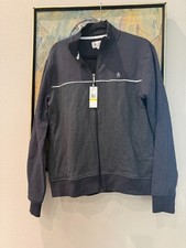 NWT Original Penguin Full Zip Track Jacket Mens M Charcoal Colorblock picture