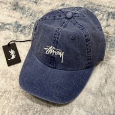 STUSSY AU Stock Low Pro Cap Washed Blue Strapback OSFA, BNWT, 100% Authentic  picture