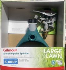 NEW Gilmour Impulse Metal Pulsating Lawn Sprinkler Large 5800 SqFt Model 167PWB picture