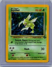Scyther 10/64 Rare Jungle Pokemon Unlimited Holo Near Mint picture