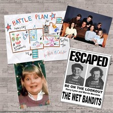Home Alone Set Buzz Girlfriend Wet Bandits Flyer Battle plan Kevin McCallister picture