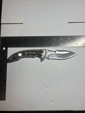 CRKT Fossil Ikoma Design 5470 Flipper Plain Edge Folding Pocket Knife picture