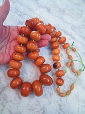 Vintage Moroccan Berber Phenolic Resin Trade Bead Necklace - 265g Chunky. Louban picture