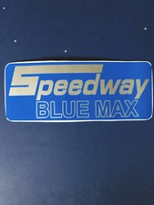 1-Vintage Remake Speedway Blue Max Sticker (New Blue and Silver Vinyl ) 3” X 7” picture