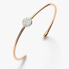 Pomellato nudo Sabbia VVS1 Moissanite Bangle,925 Sterling Silver Bangle for her picture