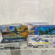 Revell Monogram Academy Military Aircraft Model Kit Lot F-14 F-18 C-130 F-86 picture