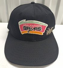VTG San Antonio Spurs David Robinson #50 NBA Snapback Cap Black Made Of USA 90s picture