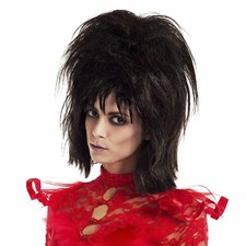 Adult Women's Beetlejuice Lydia Deetz Style Gothic Bride Halloween Costume Wig picture