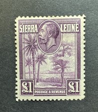 Sierra Leone 1932 KGV SG167 £1 Purple MINT - CAT £180 picture