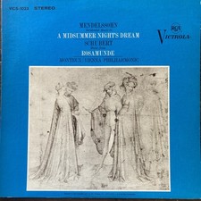 Mendelssohn Midsummer Night's Dream Schubert Rosamunde RCA Victrola LP Monteux picture
