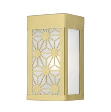 2 Pack - Livex Lighting 24321-32 Berkeley Outdoor Wall Light Satin Gold picture