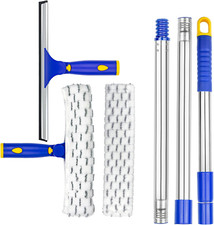Kit de limpieza con escobilla de goma para ventanas, escobilla de goma giratoria picture